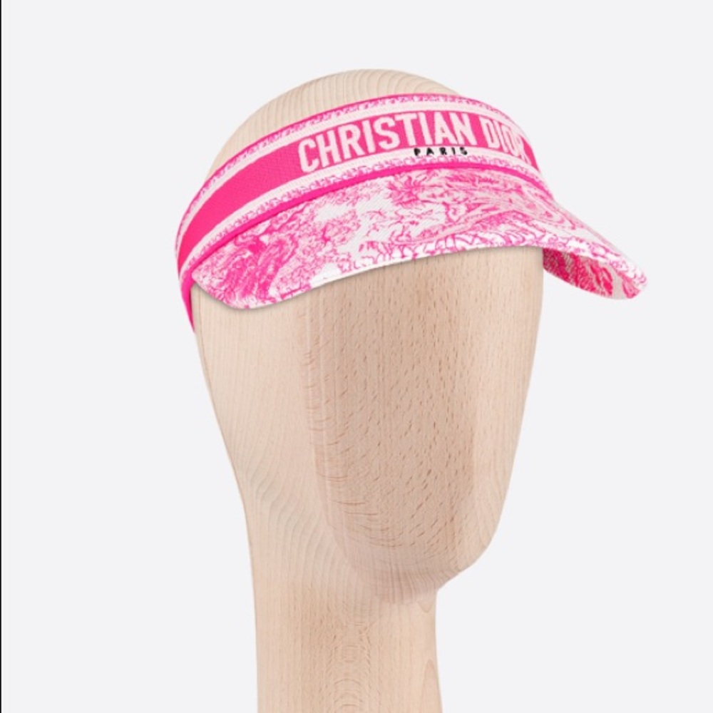 TOILE DE JOUY SAUVAGE VISOR
Ivory and Fluorescent Pink Cotton Blend - Picture 6 of 7